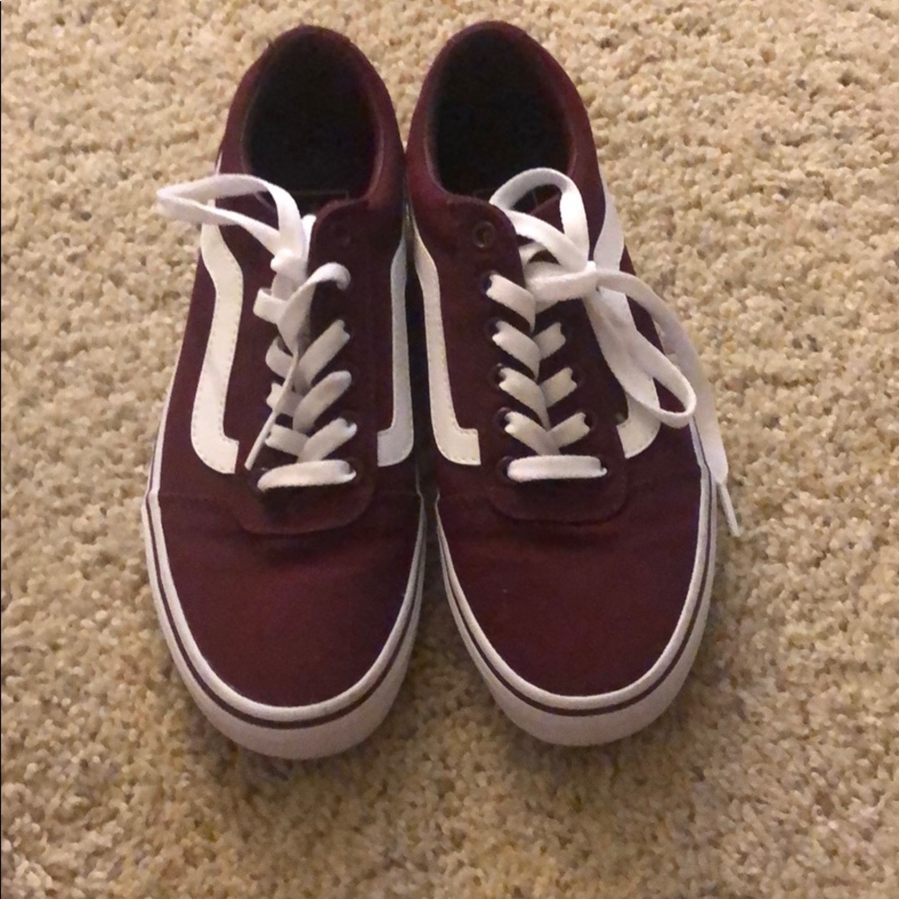 Maroon vans size 7.5